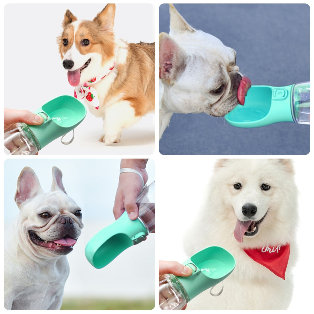 Auslaufsichere tragbare Wasserflasche für Hunde